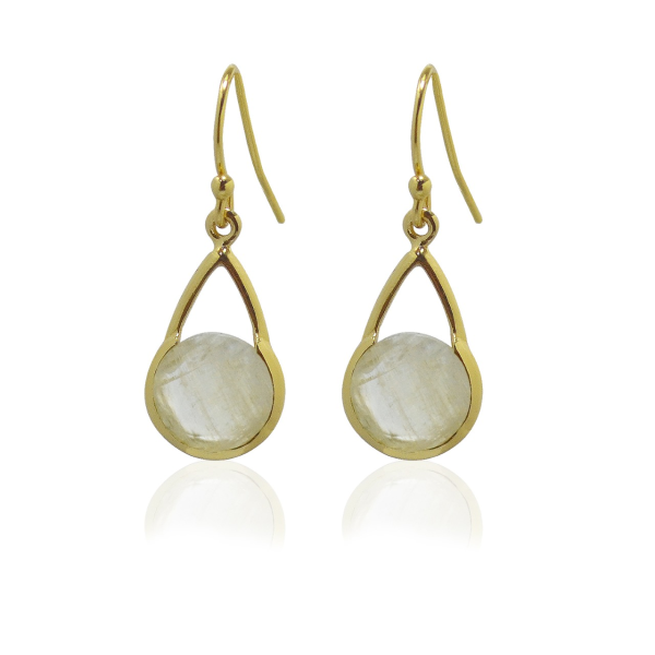 Regenboog Maansteen Oorhanger model  E5-046